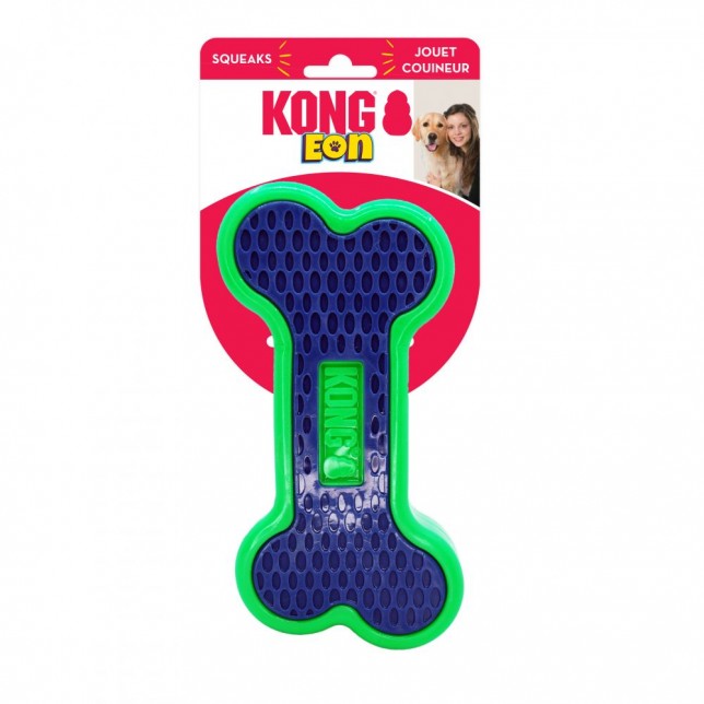 Kong Eon - צעצוע לכלב מצפצף ועמיד במיוחד בצורת עצם L